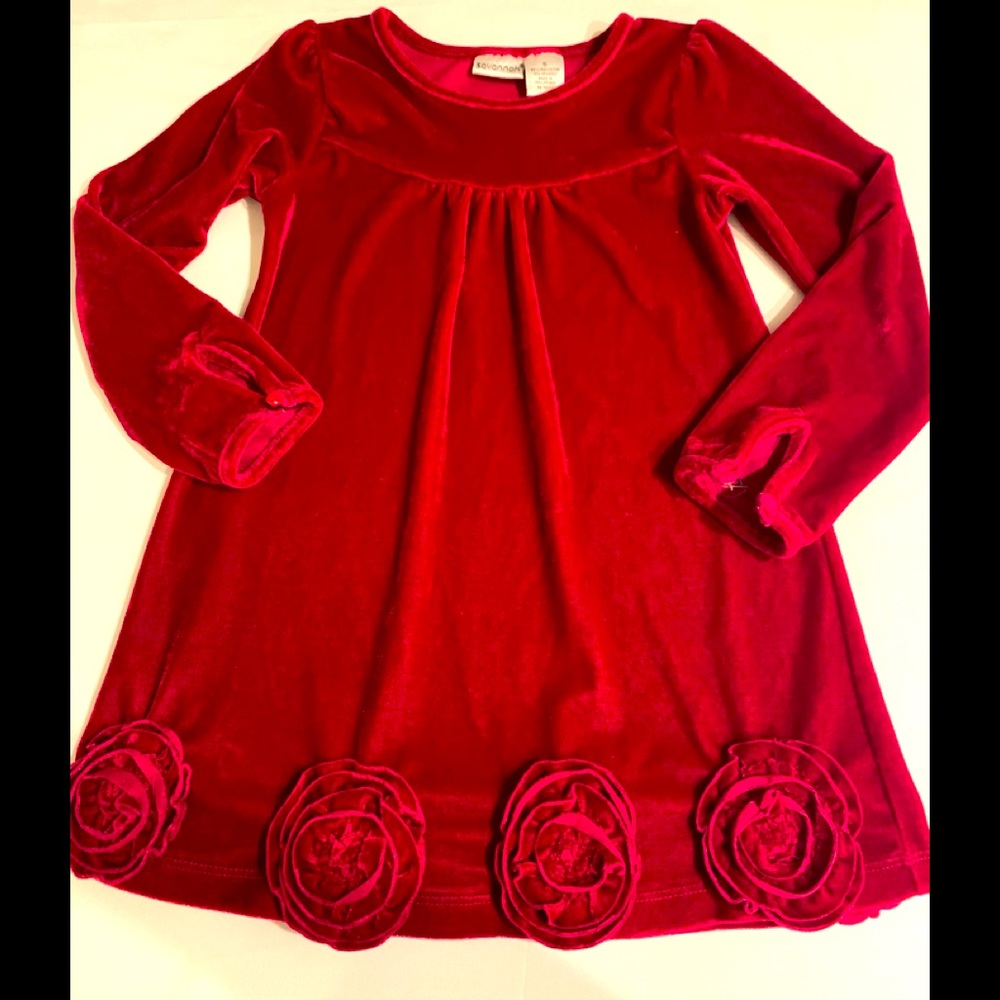 Girls dress velour